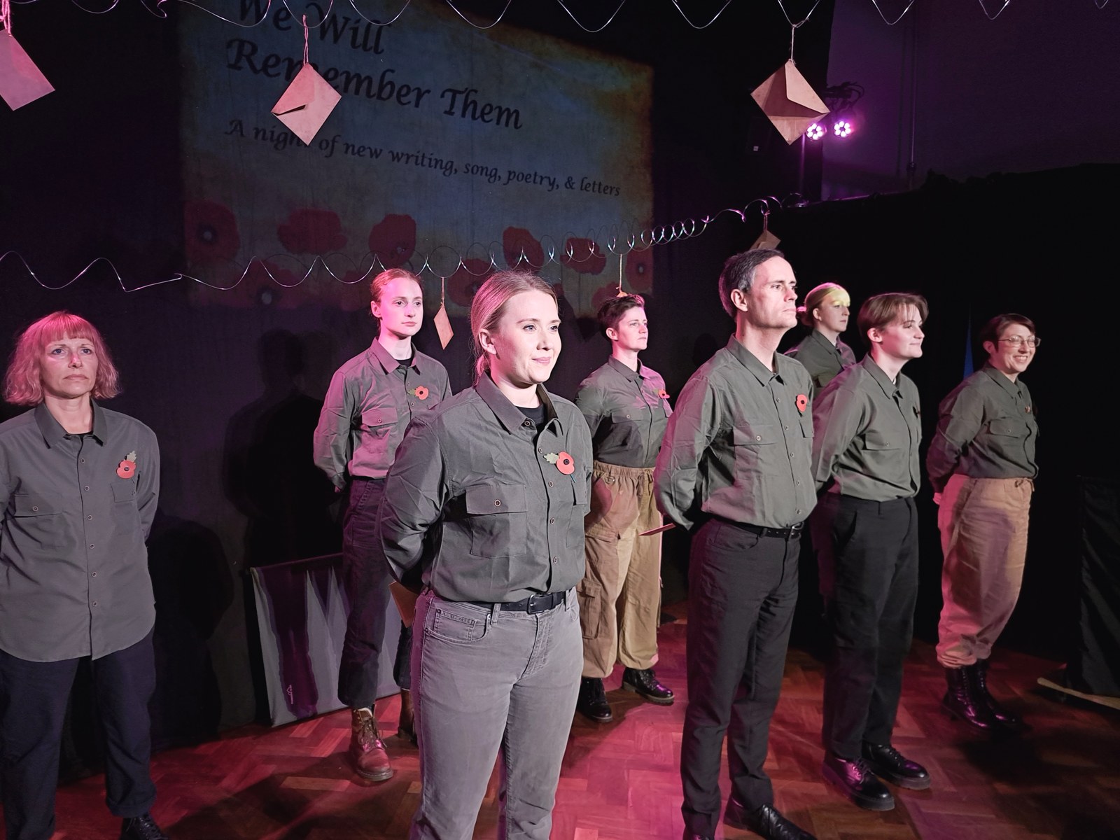 We Will Remember Them production photograph from Richard’s original portfolio